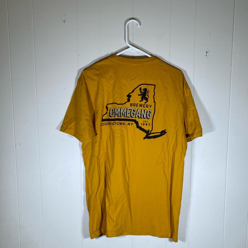 Ommegang brewery double sided Graphic T-Shirt size XL unisex copperstown NY